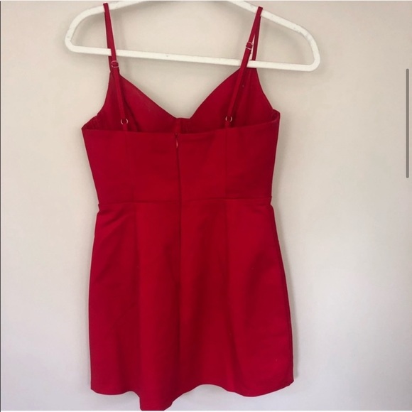 Novella Red Mini Dress - Picture 6 of 7
